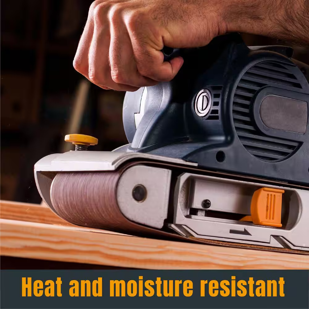 4 In. X 24 In. 80-Grit Aluminum Oxide Sanding Belt for Oscillating Belt and Spin