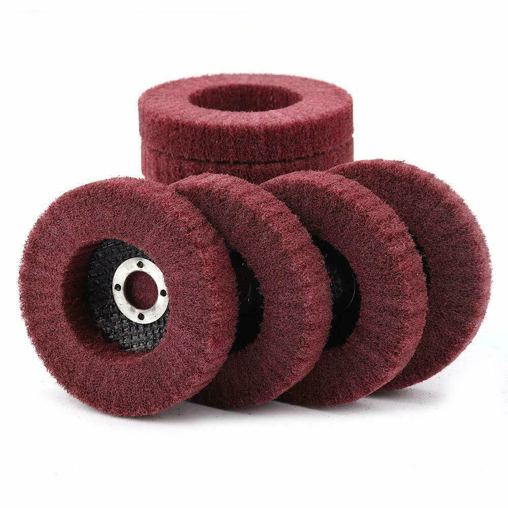5PCS 4-1/2 inch Nylon Polishing Buffing Wheels Metal Flap Disc for Angle Grinder