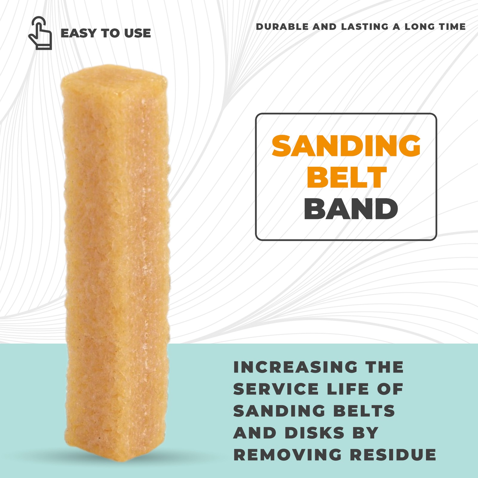 Abrasive Cleaning Glue Stick Sanding Belt Band Drum Cleaner Sandpaper2000