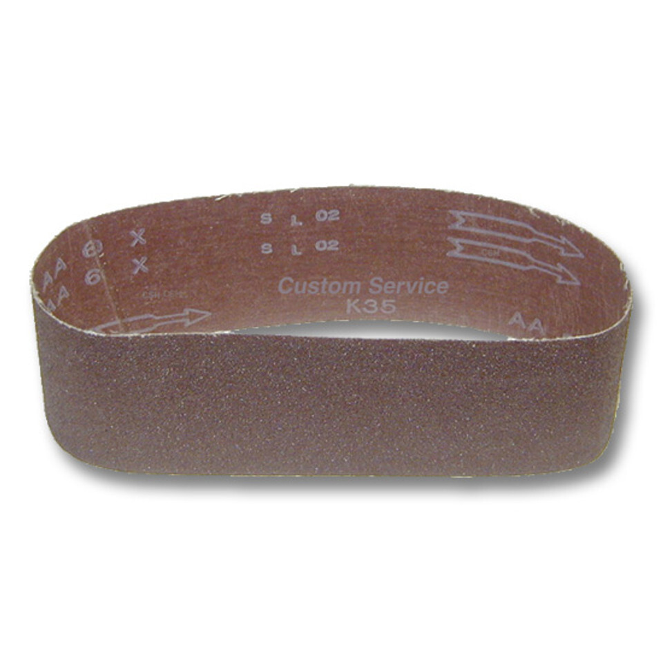 Sanding Belt 4 in. x 132 in. 220 Grit Cloth Aluminum Oxide X-Weight (Single)