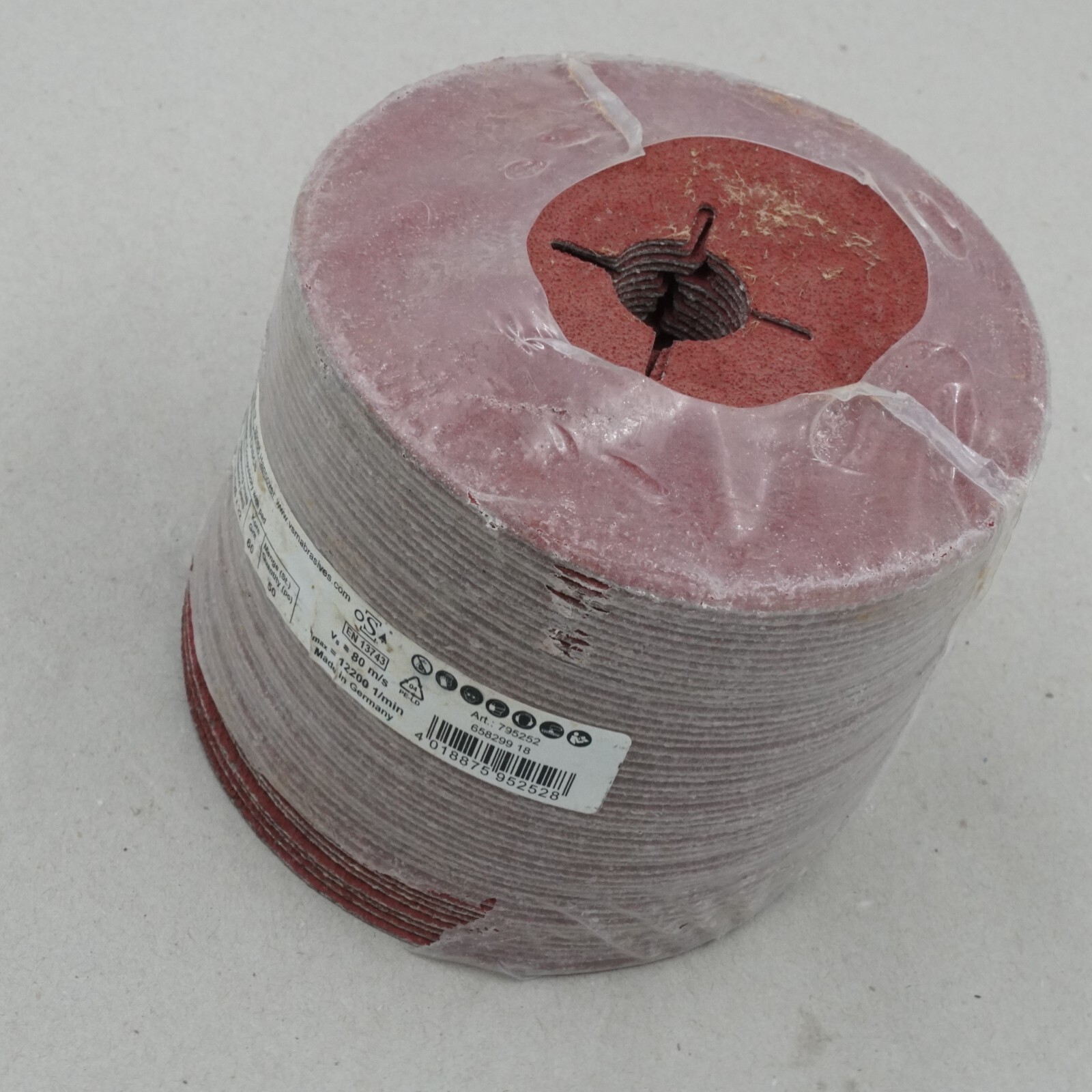VSM 795252 Fibre Disc XF8985 Qty 50 60 Grit S1 E 125mm x 22mm