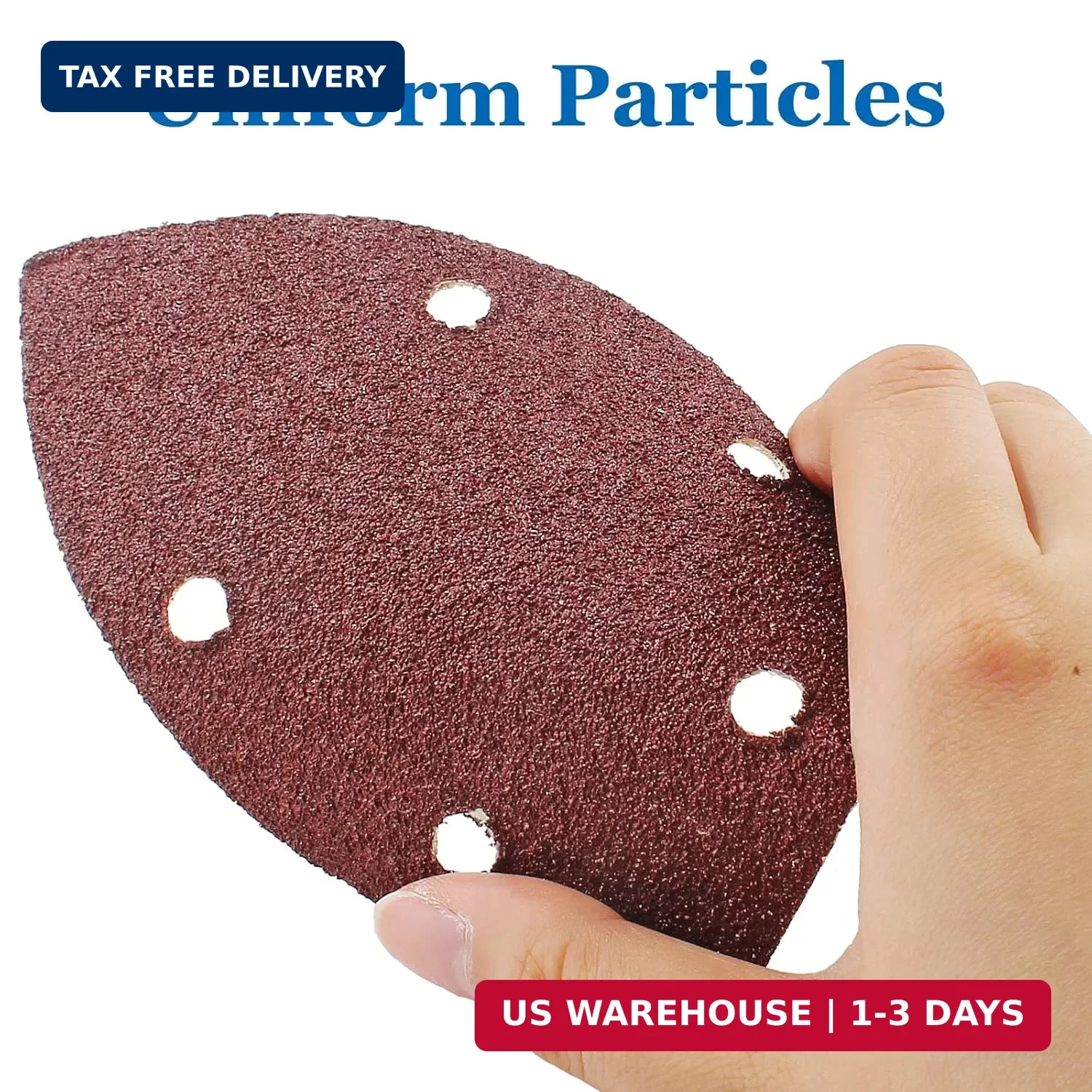 25 Pcs 40 Grit Mouse Detail Sander Sandpaper 5 Hole Mouse Sandpaper FAST SHIP