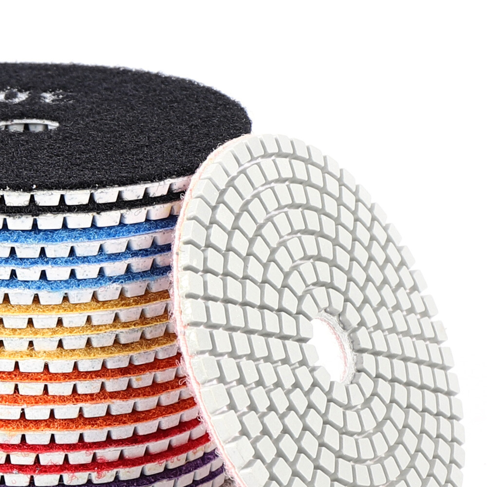 For Grinding & Sanding 19 pcs Polishing Pads 4 inch Diamond Polishing Pads Set