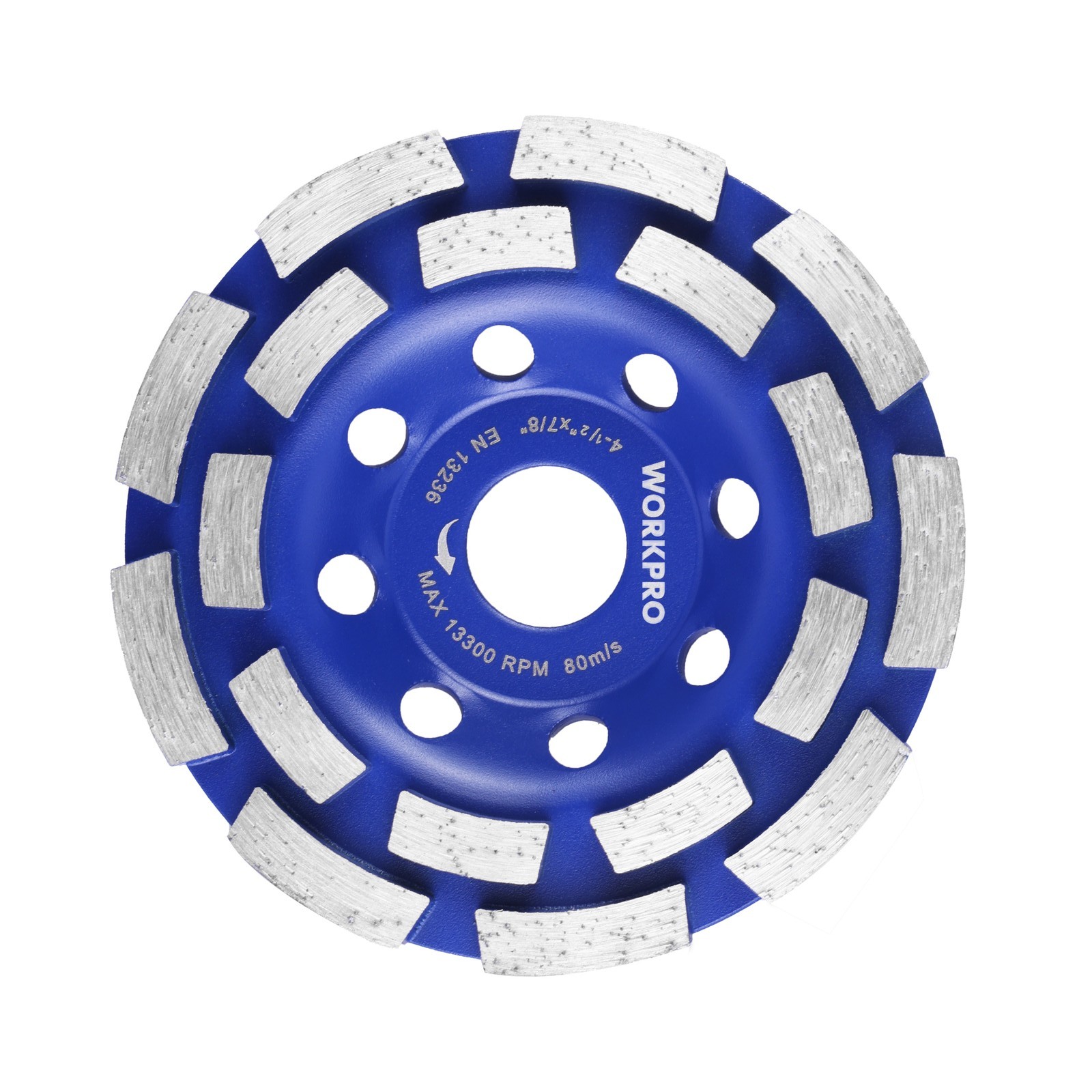 WORKPRO 4.5 Inch Diamond Cup Wheel Concrete Grinding Disc Turbo Grinding Wheel