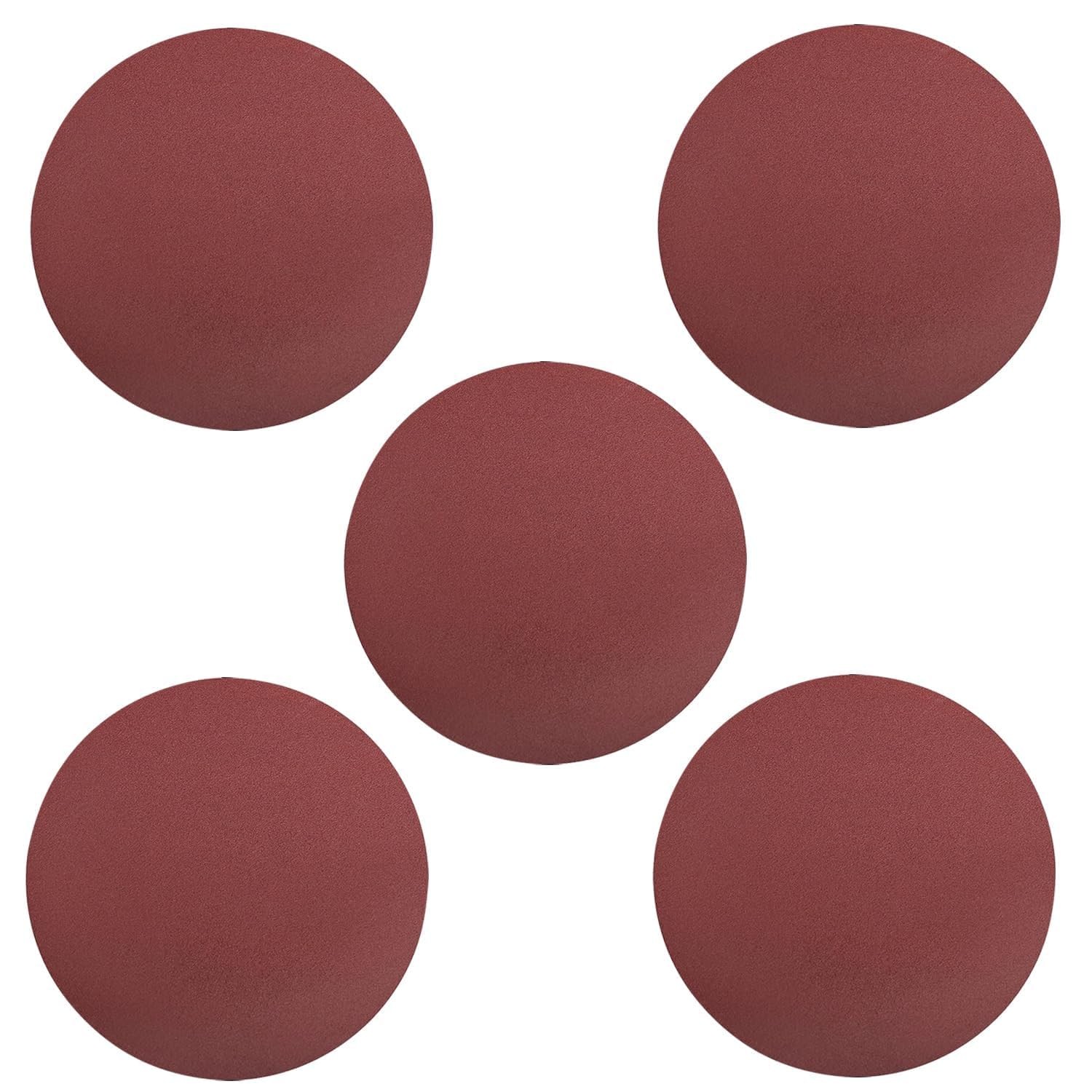 5 PCS 10″ 250mm Sanding Discs 120 Grits Self Stick Adhesive Back Sandpaper