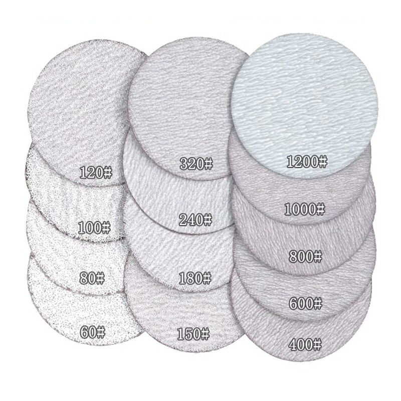 50mm Dry Sanding Discs 2 Inch Hook and Loop Abrasive Sandpaper Pads 60-1200 Grit