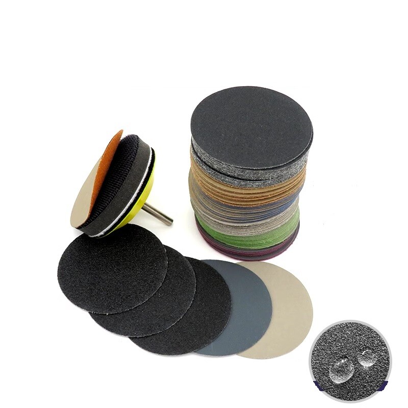 3″ inch 75mm 4″ 100mm Wet and Dry Sanding Disc Sandpaper Pad Film Hook and Loop
