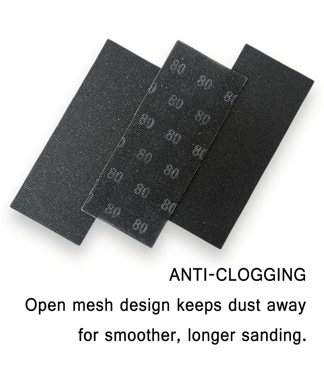Sanding Mesh Sheets 12 Pack, 4.5 x 11 Inch Sanding Net Sheets, Grit 220, Doub…