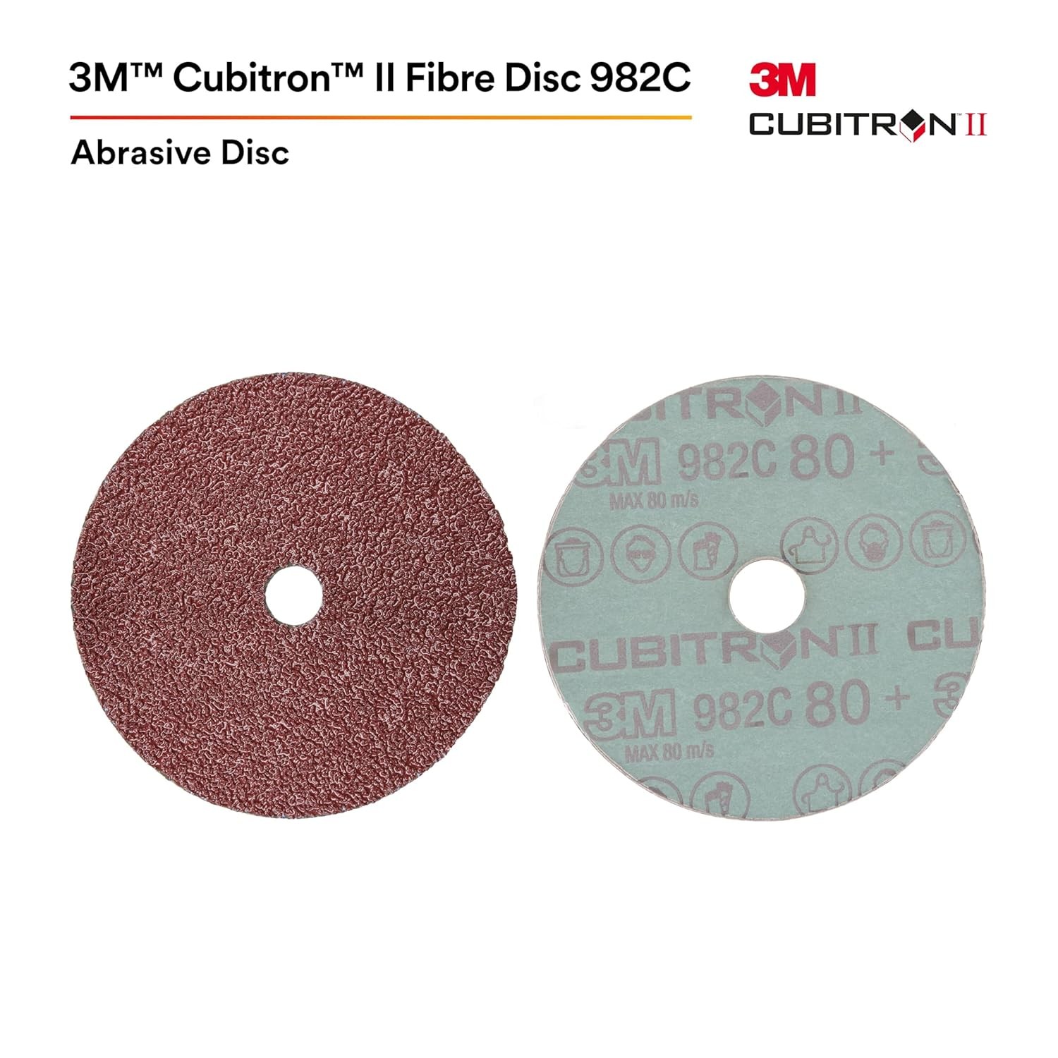25PCS Fibre Disc 4-1/2Inch 60 Grit TN Quick Change Heavy Grinding Deburring Weld