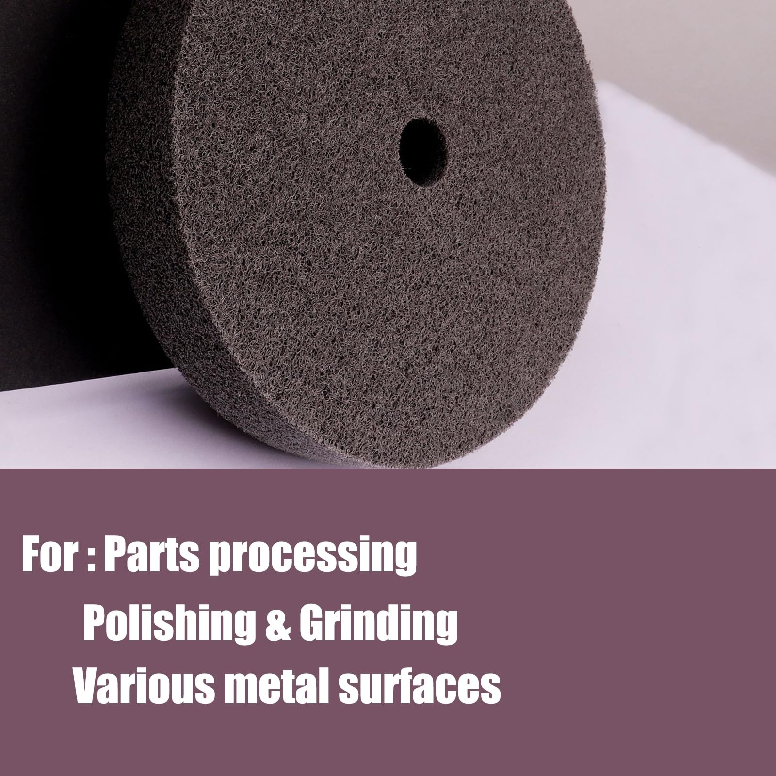 6 Inch Fiber Buffing Wheel,7P Hardness Fiber Polishing Wheel,180# Quick Chang…