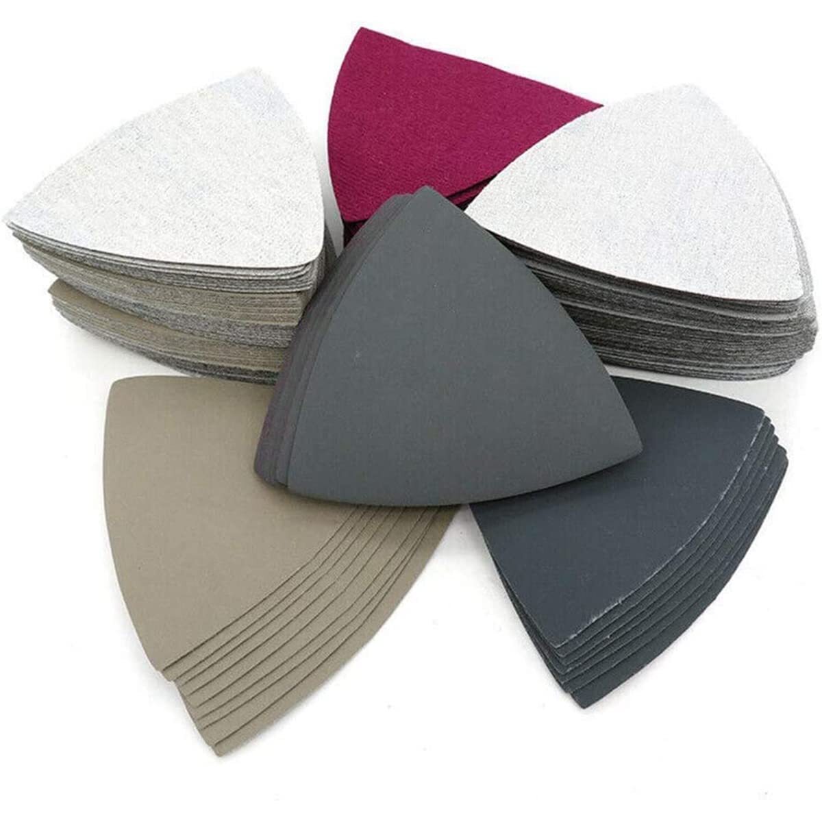 20 Pack 800 Grit Triangle Sanding Paper 90mm Wet Dry for Metal Wood Plastic