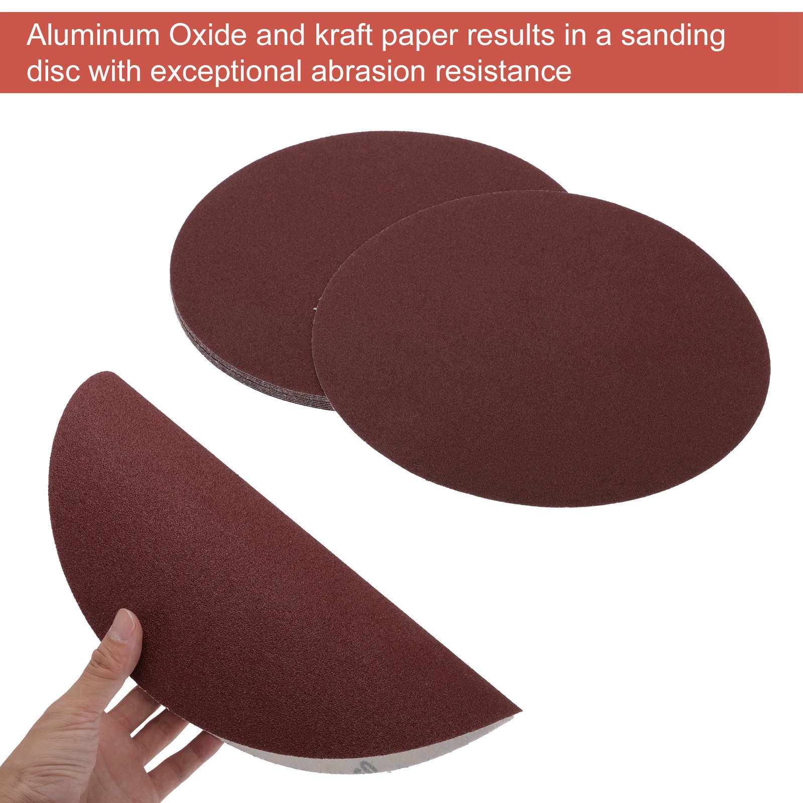 Universal 12″ Sanding Discs Round Hook and Loop Sandpaper 60 Grits Pack of 10