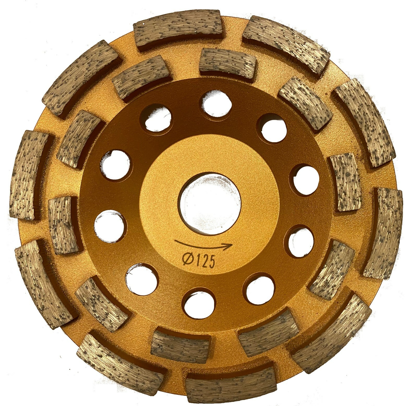 5PK 4” Cup Wheel Grinding Concrete Masonry Double Row 7/8″ Arbor Non-Threaded