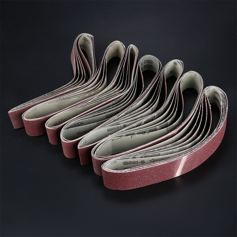 5pcs Sanding Abrasive Belts Polishing Grinding Papers 60#-800# Grit 760mm*40mm