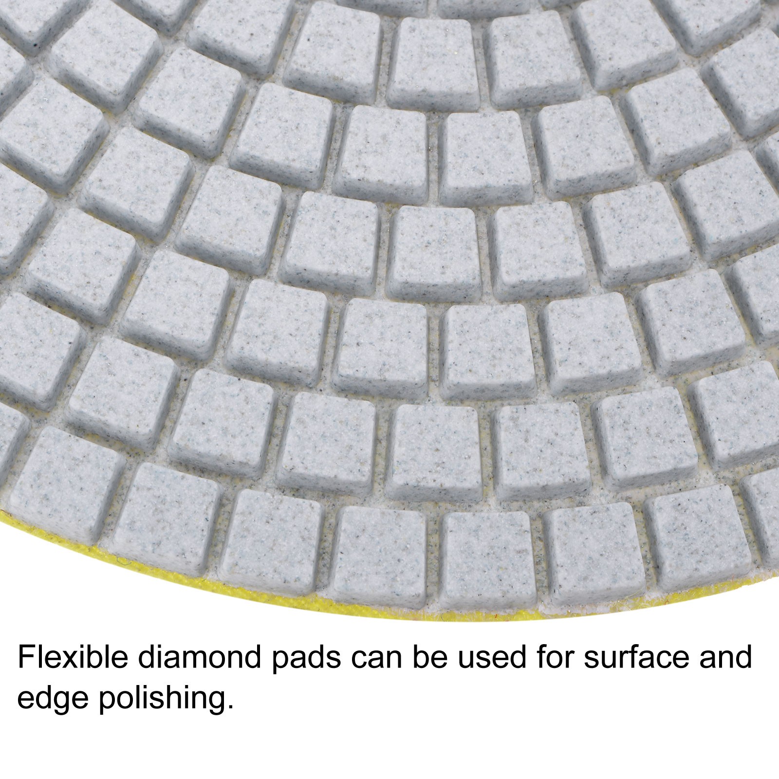 2pcs 7-Inch 100 Grits Diamond Polishing Pad Wet/Dry for Stone Concrete