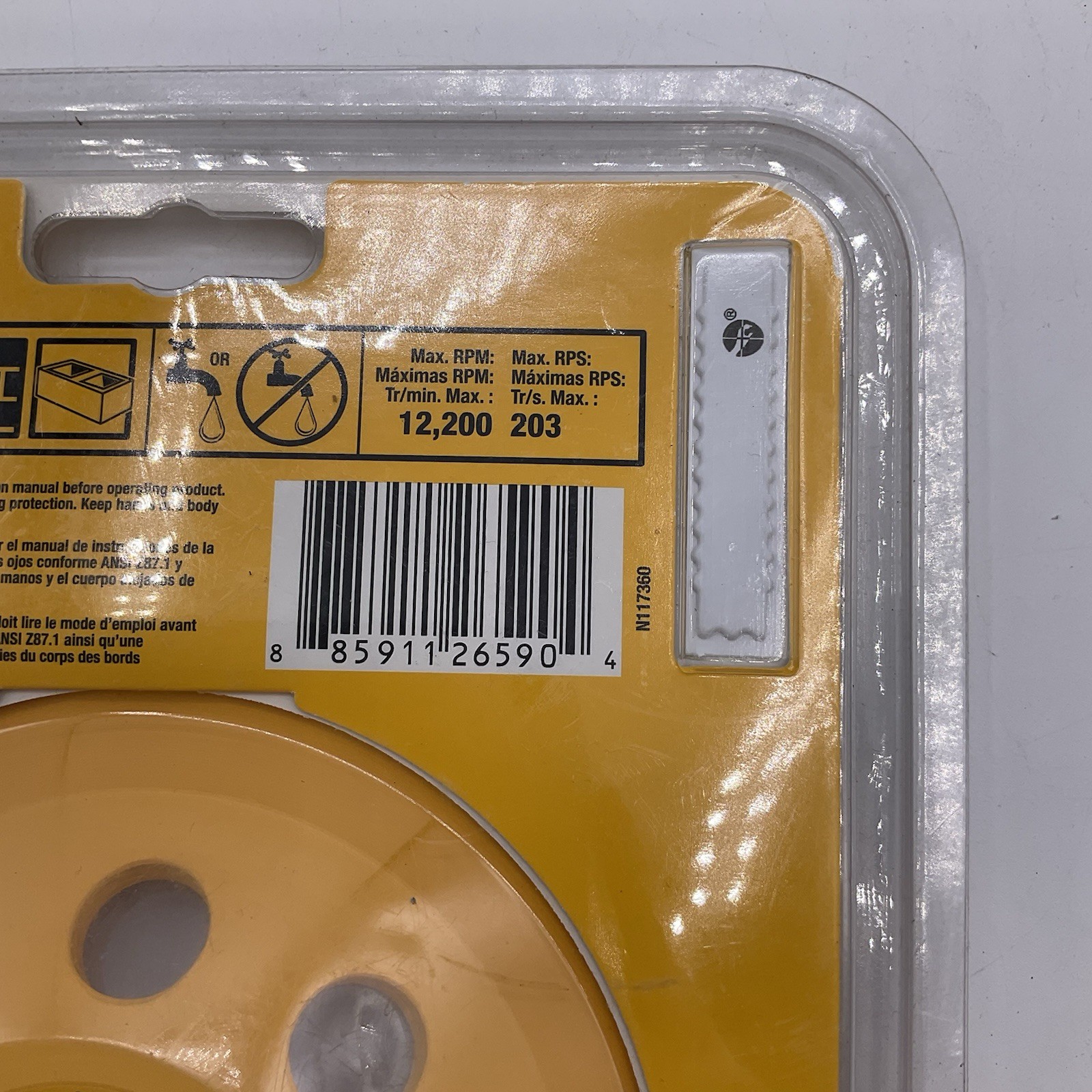 DEWALT DW4777T Turbo Diamond Cup 5 Inch Grinding Wheel – Yellow NEW