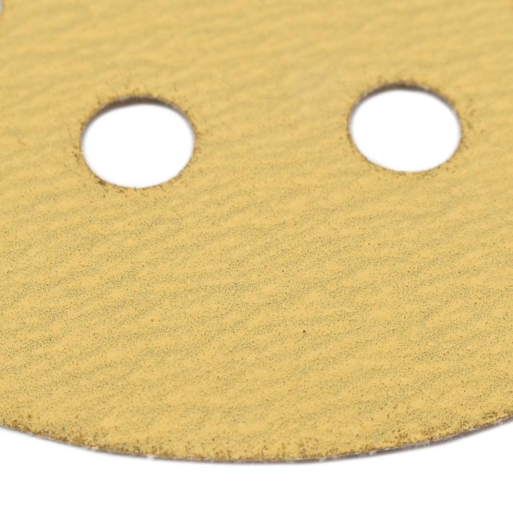 240 Grit 5″ Dia 8-Hole Hook & Loop Sanding Paper 25PK (Ceramic Aluminum Oxide)