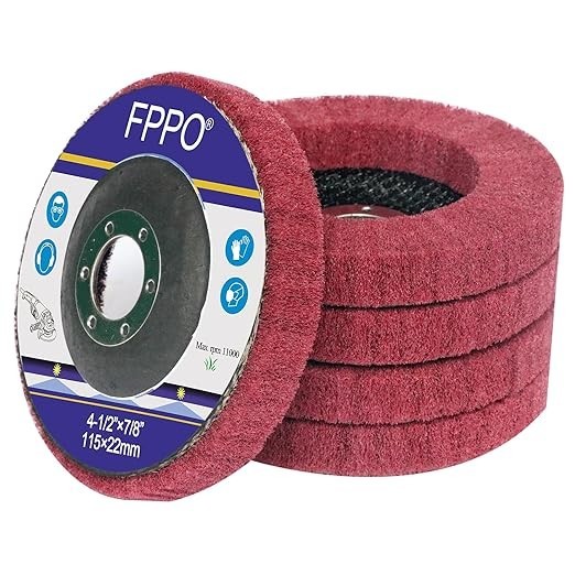 New FPPO 5pcs 4.5″ Nylon Flap Disc Grit 320 Polishing Wheel Fast Shipping