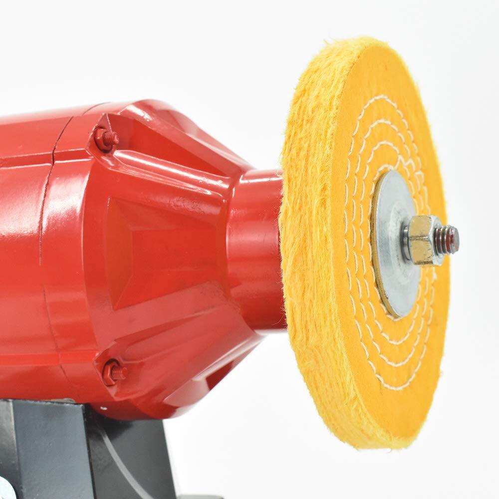 Buffing Polishing Wheel 6″x1/2″Arbor Coarse,Rough,M,Fine for Bench Grinder, 5-Pc