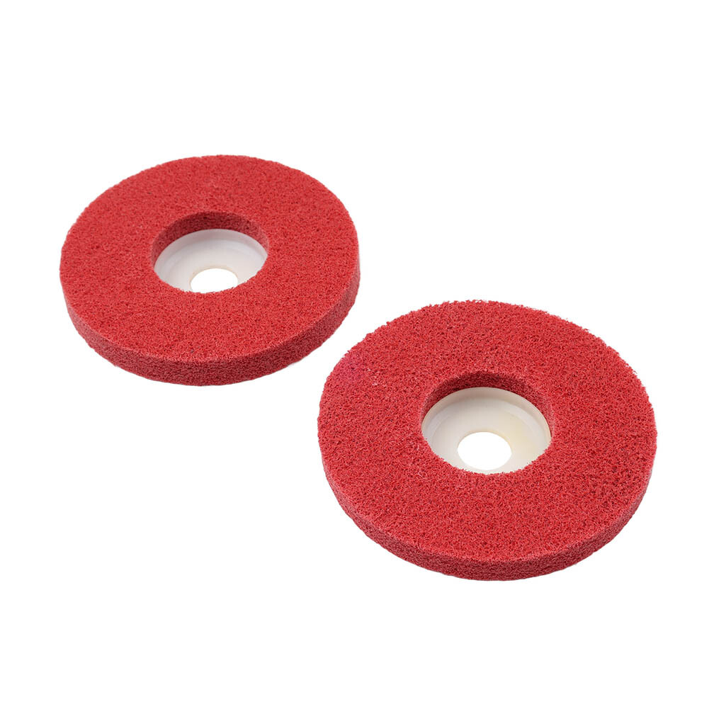 2-10Pcs 4” Nylon Fiber Polishing Wheel Abrasive Buffing Disc For Angle Grinder