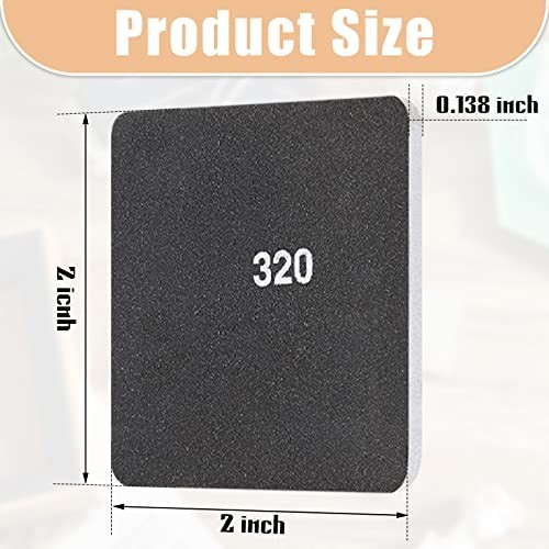 30 Pcs 2×2 Inch Sanding Pads – Double-Sided Grits for Polishing Plastic & Acryli