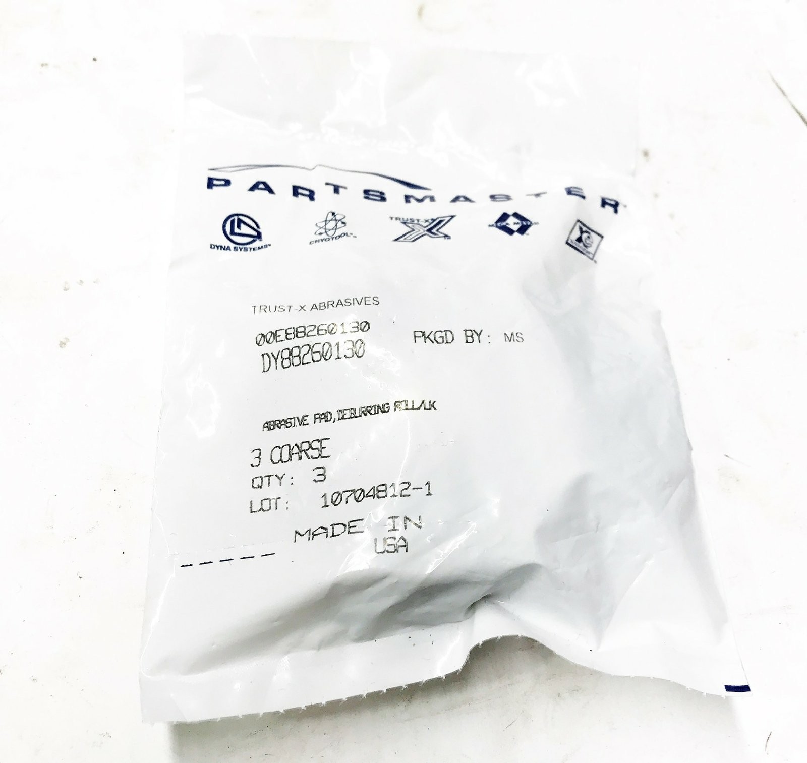 Partsmaster 3″ Coarse Conditioning/Deburring Disc DY88260130 [Lot of 3] NOS