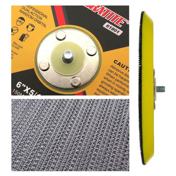 1 – 6 ” Hook Loop Backing Pad With M6 M8 M10 Thread For Sanding Discs Air Sander
