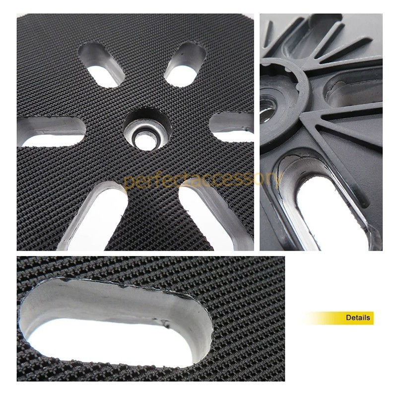 1-2Pcs 6″ 6-Hole Hook&Loop Sander Pad For Bosch RS6045 ROS65VC 1250DEVS 3727DVS