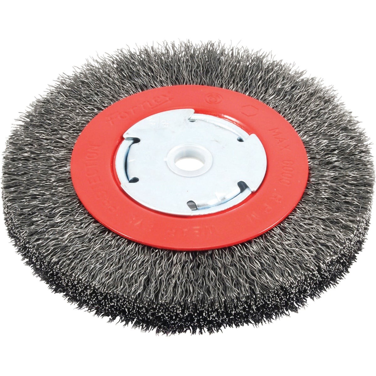 Forney 6 In. Crimped, Coarse .012 In. Bench Grinder Wire Wheel 72750 Forney