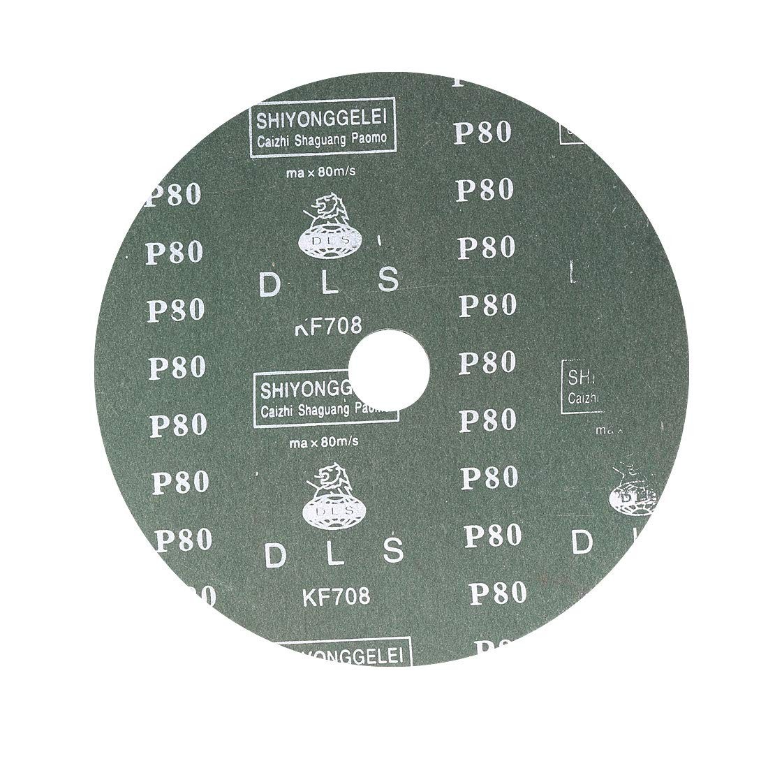 uxcell 7-Inch x 7/8-Inch Aluminum Oxide Resin Fiber Discs, Center 80 Grit