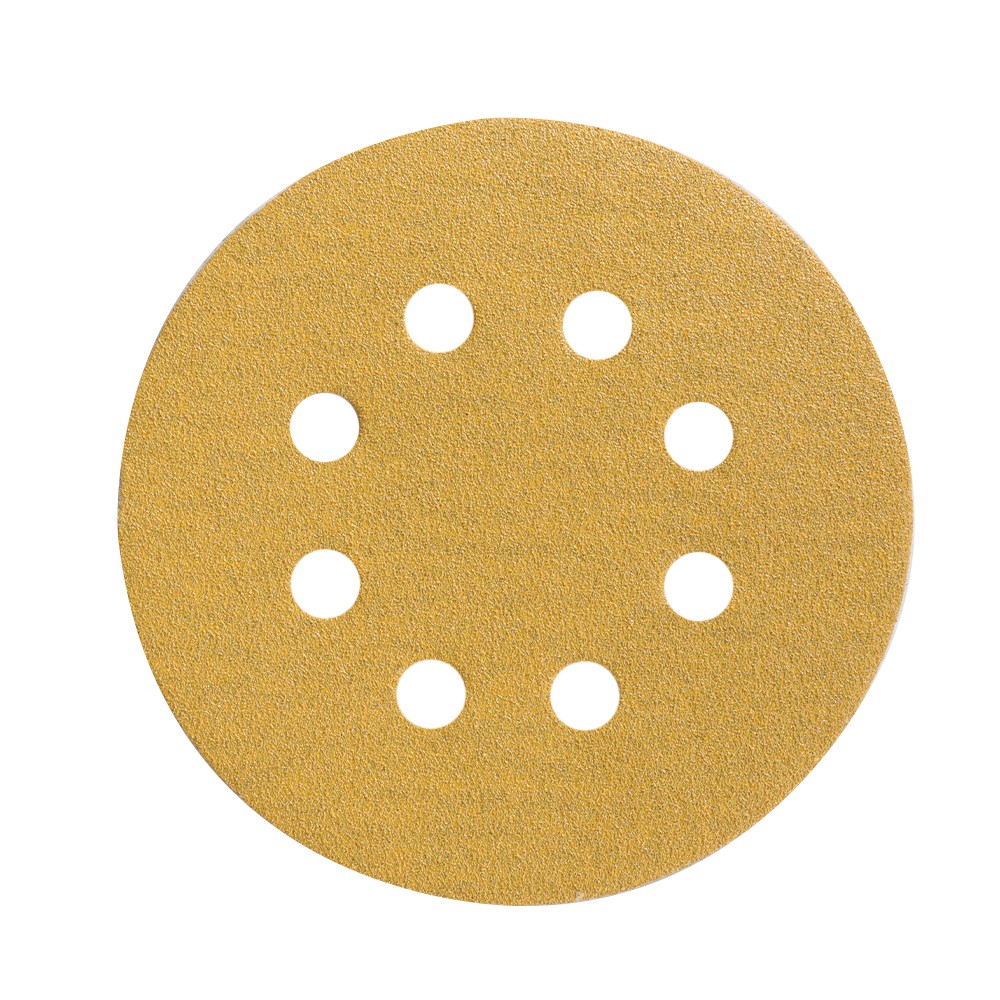 100 Pack 5 Inch 8-Hole 100 Grit Hook-and-Loop Sanding Disc Sander Paper
