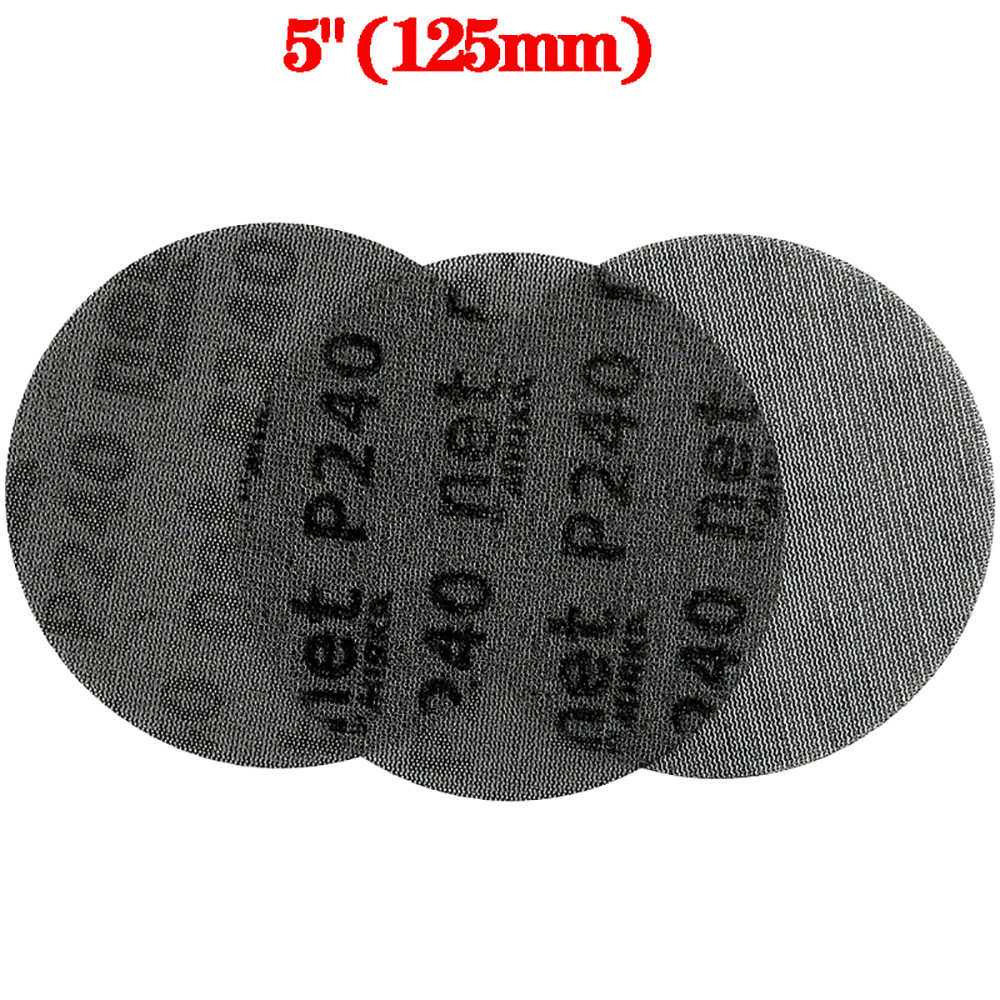 75mm 100mm 125mm 150mm Mesh Dust-free Sanding Discs Hook and Loop Sandpaper Pads