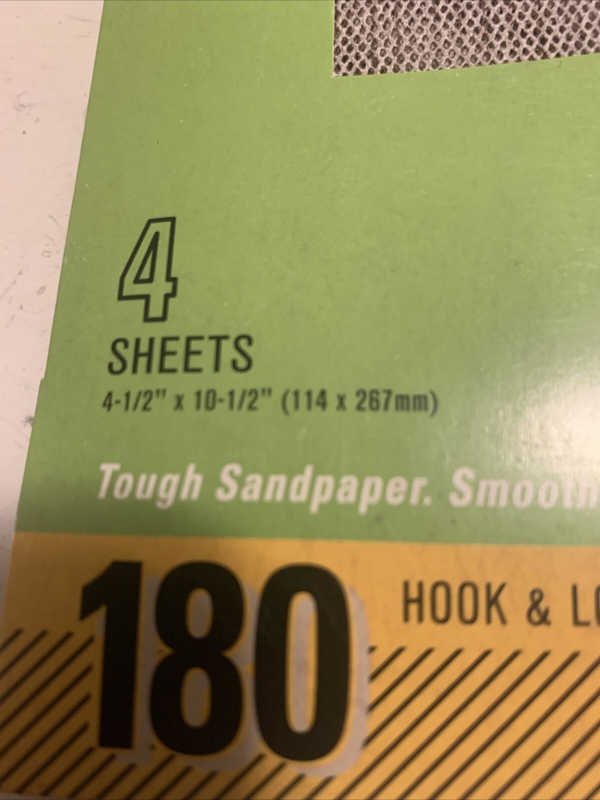 Zip Gator Hook Loop Sanding Mesh 180 Drywall Very Fine 4.5”x10.5” Sandpaper x 4