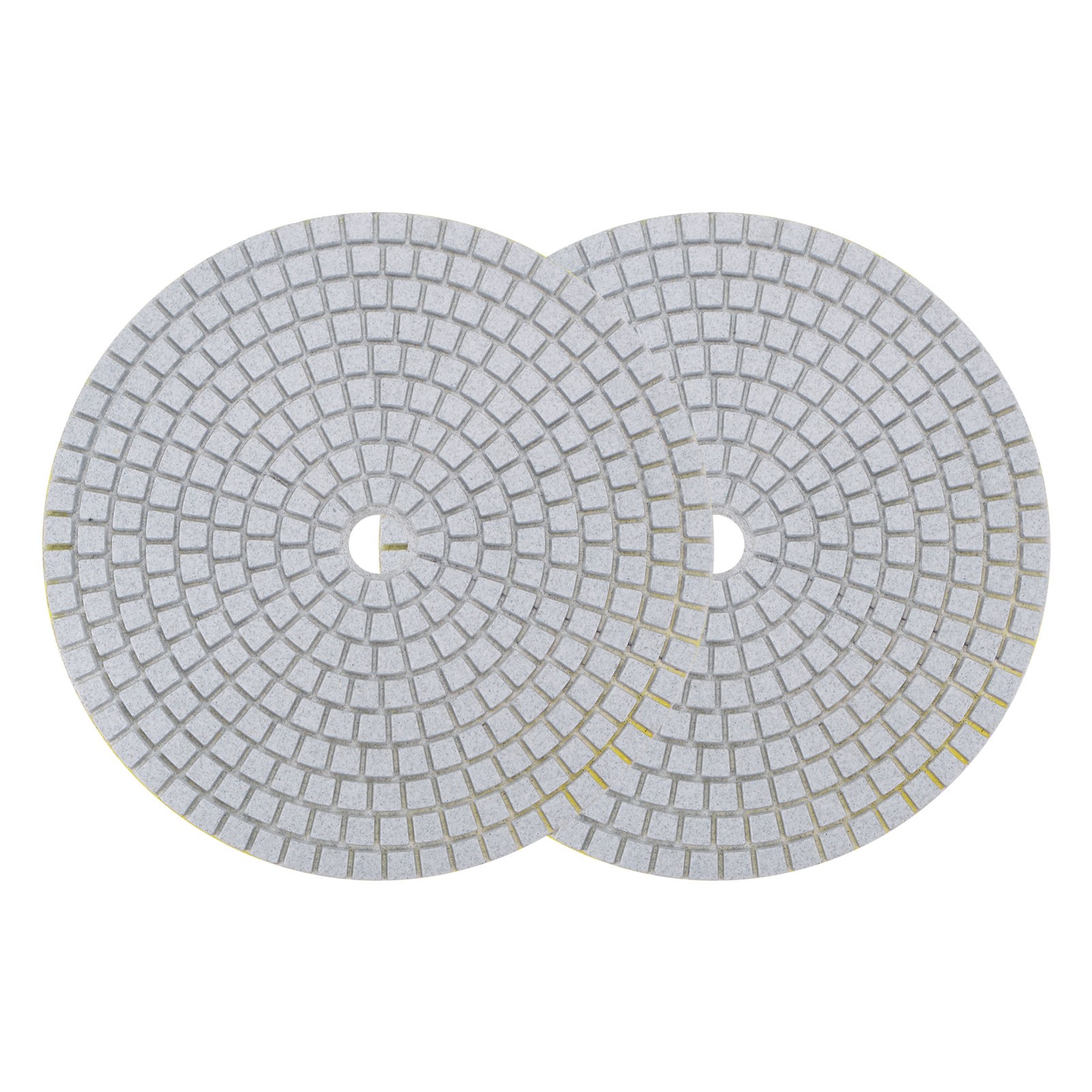 2pcs 7-Inch 100 Grits Diamond Polishing Pad Wet/Dry for Stone Concrete