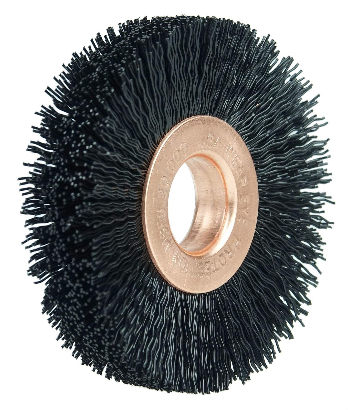 Weiler 17233 2 Small Diameter Nylon Wheel Brush .014 Crimped Black Nylon Fill