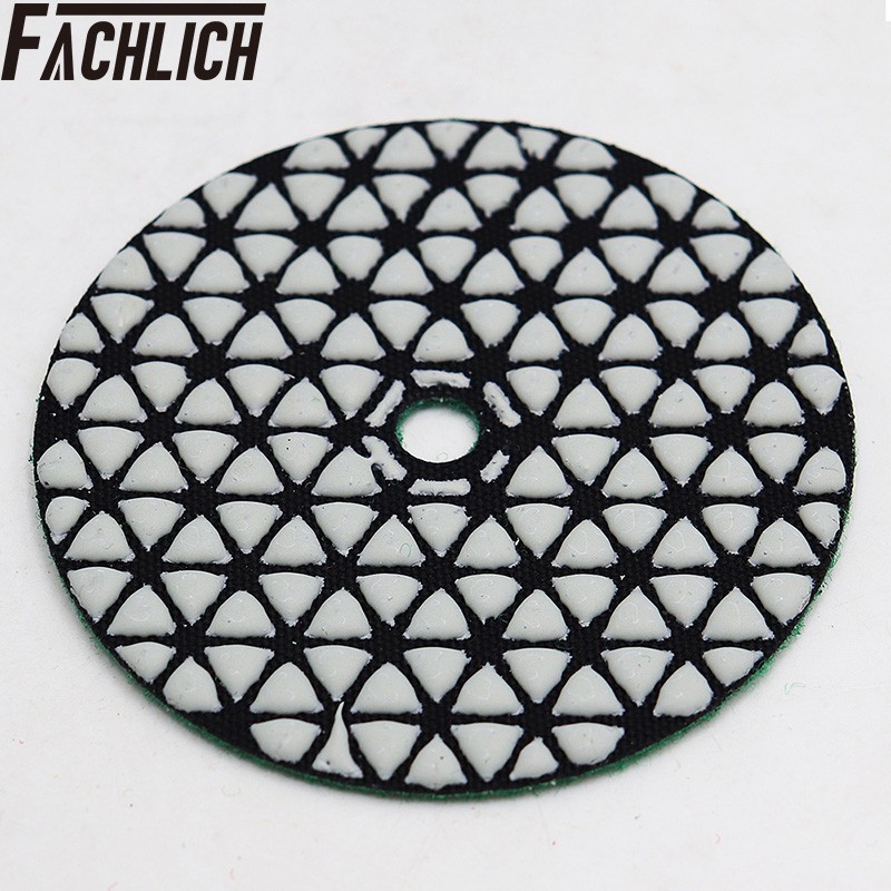 9pcs/set 100mm / 4inch Diamond Dry Polishing Pads with Backer for Marble Granite