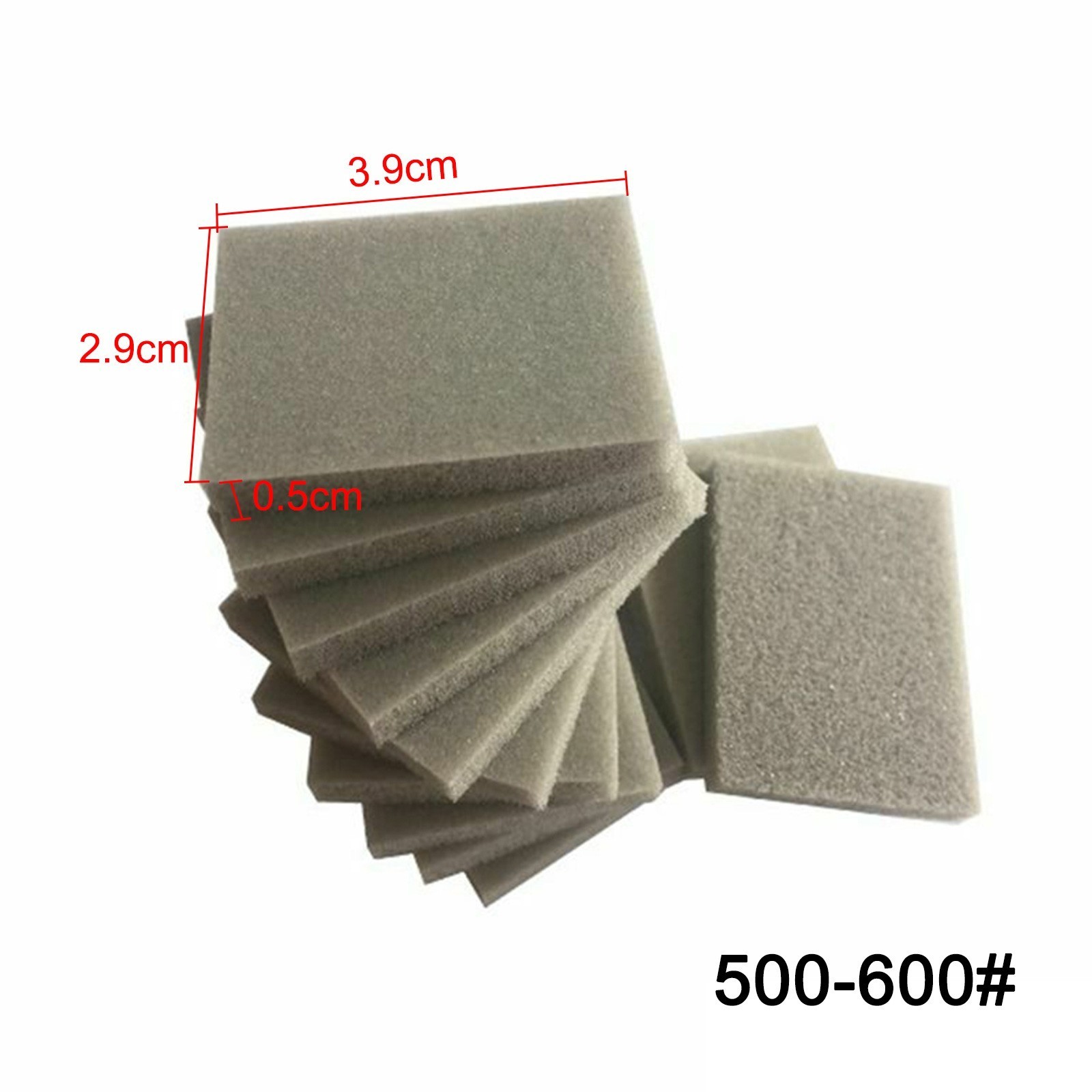 10pcs Foam Sanding Block Wet Dry Bodywork Fine Coarse Grit Sandpaper Sponge New