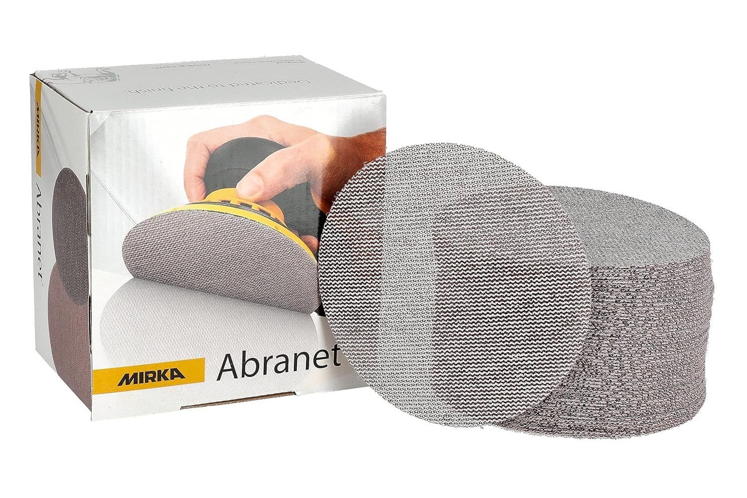 Efficient 80 Grit Abranet Sanding Discs – 5 Inch, 50 Count for Dust-Free Finish