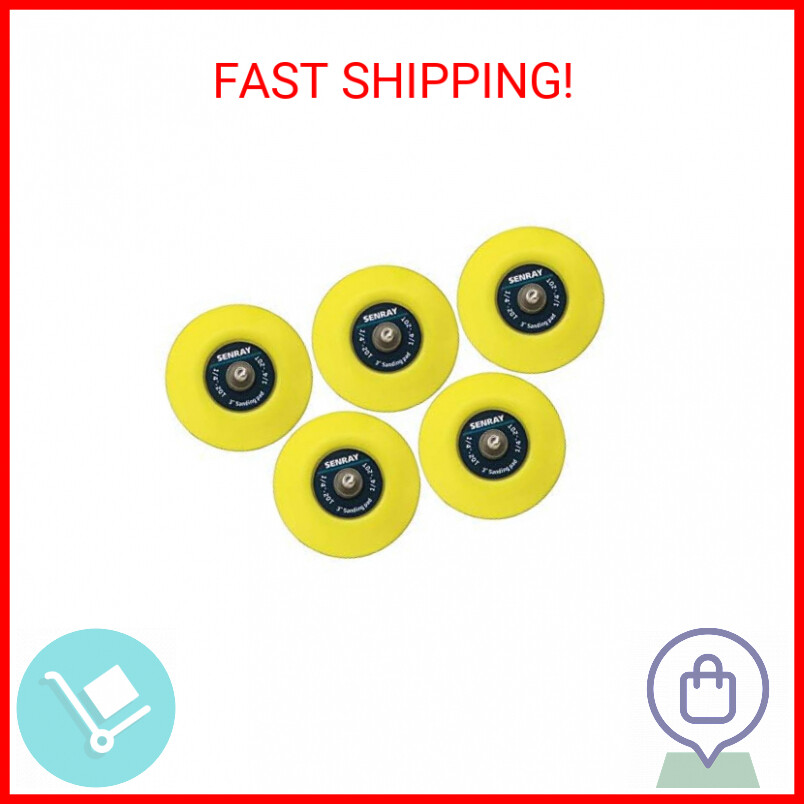 5Pcs 3-Inch Hook and Loop Backing Pad Sanding Pads for Dual Action Orbital Sande