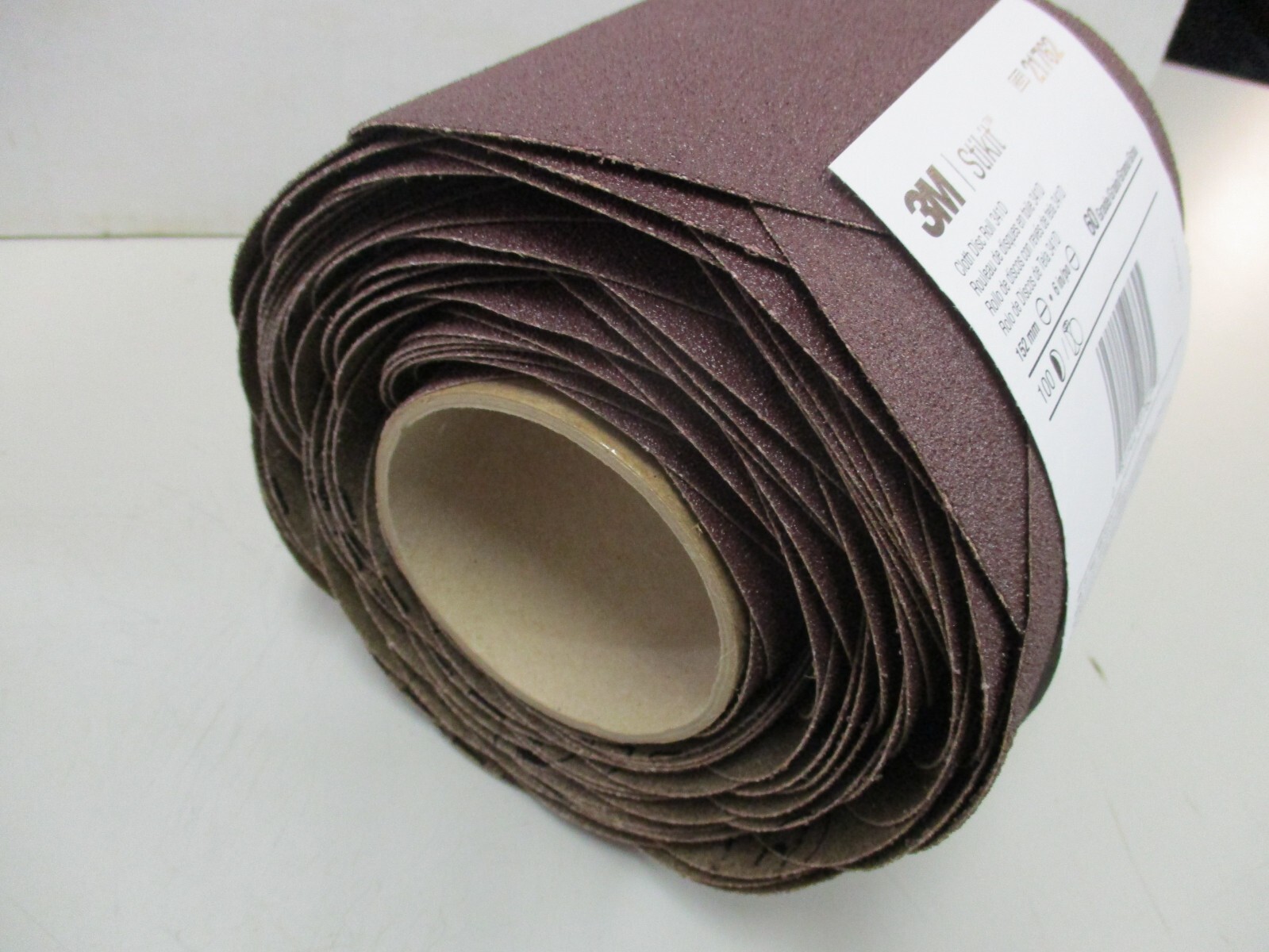 100 Pc 3M Stikit 6″ Round 60 grit Cloth Sanding Disc Roll Qty