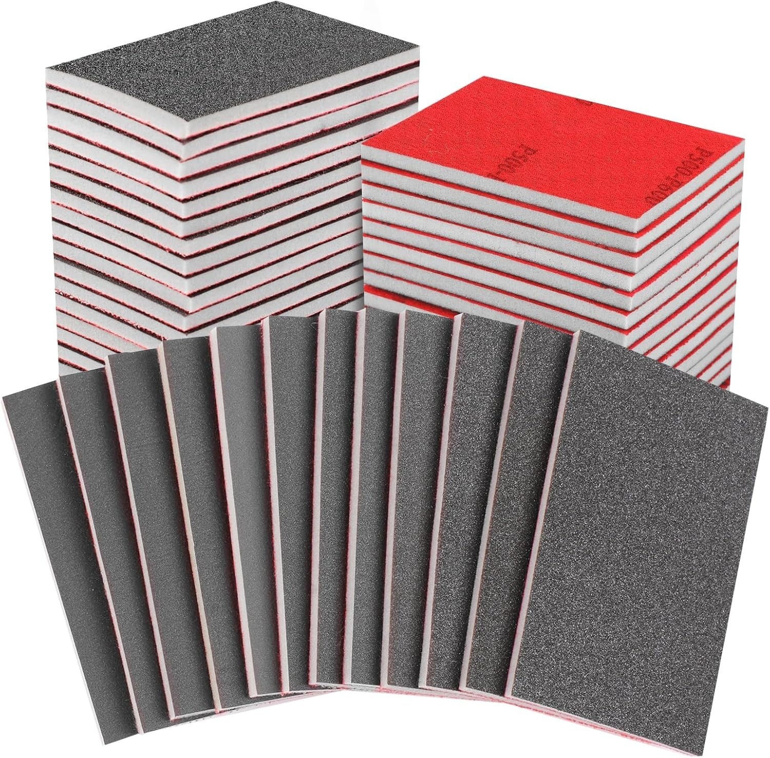24PCS 3 x 4 Inch Sanding Sponge Set, 120-3000 Grit Soft Foam Hand Sander Bloc…