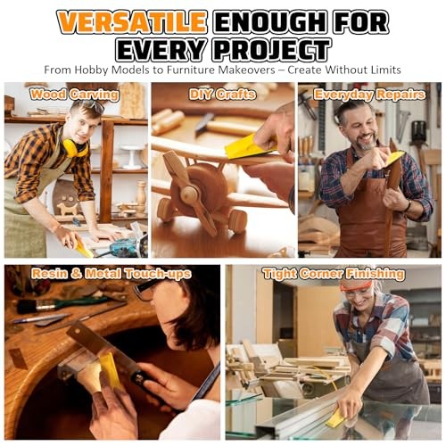 54PCS Premium Micro Sander, Detail & Mini Sander Block – Precision Small Hand