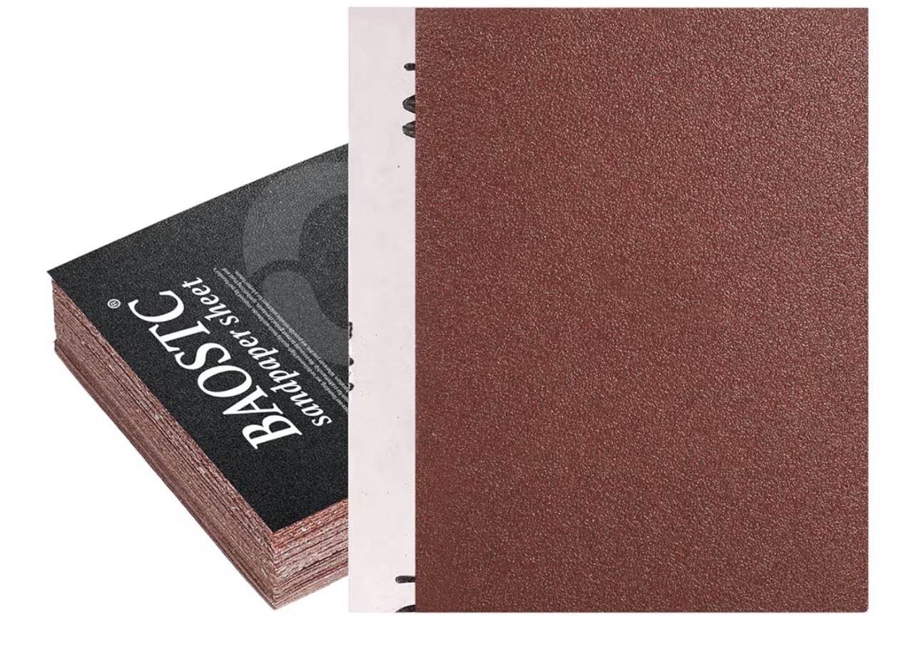 50PACK 1/4 Sandpaper Sheet,4-1/2″*5-1/2″ Assorted 60-80-120