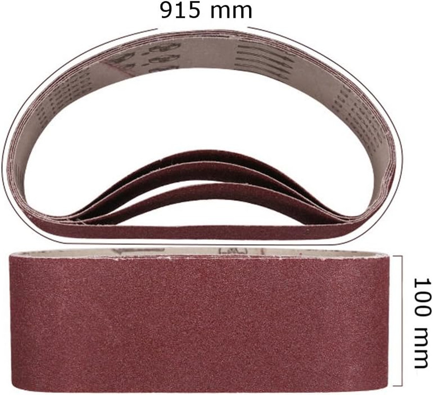 4 Inch X 36 Inch Sanding Belts, 60/80/120/240/320 Grits, Belt Sander Tool for Wo