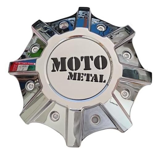 Chrome Moto Custom Wheel Center CapT142L215-H48 Moto Metal Hub Cap MO986/988
