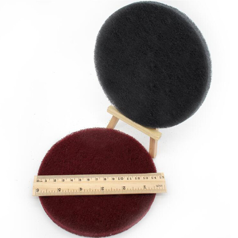 6″ Nylon Fiber Scouring Pads Hook & Loop Abrasive Cleaning Pad 240 400 800 Grit