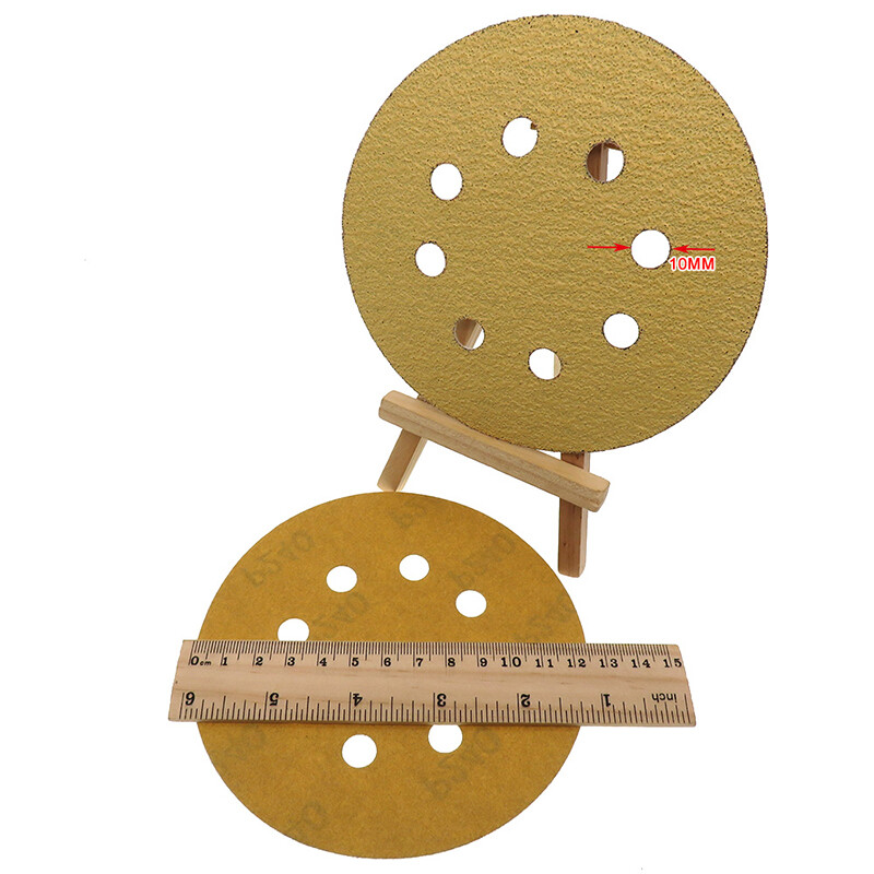 5″ Sanding Discs 8 Hole 125mm Dia Sandpaper Hook and Loop Pads 40-1000 Grit