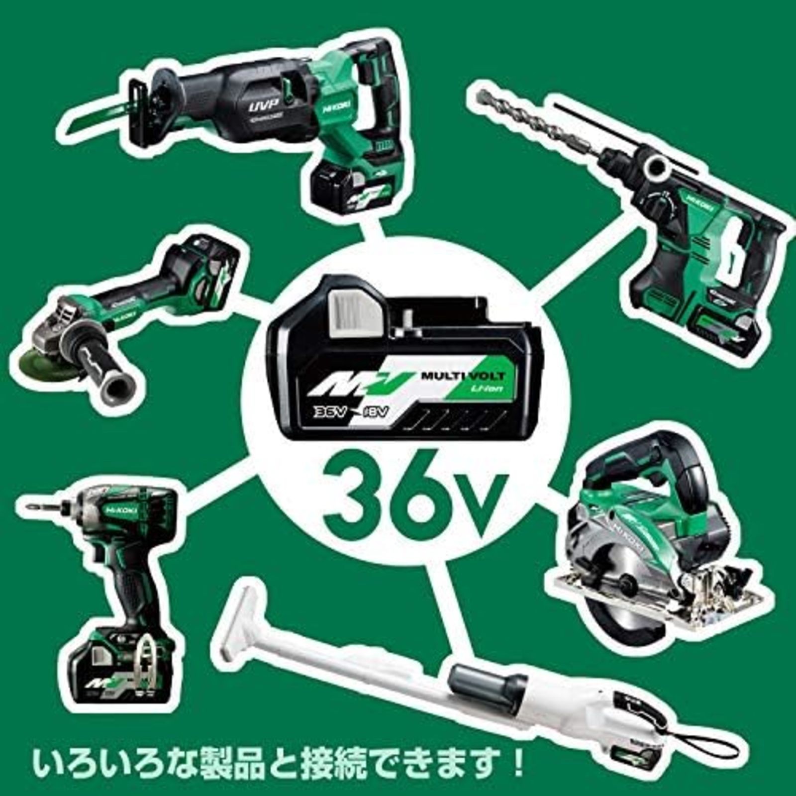 HiKOKI 14.4V 18V shared cordless quiet impact driver Body Only WHP18DBL (NN) (L)