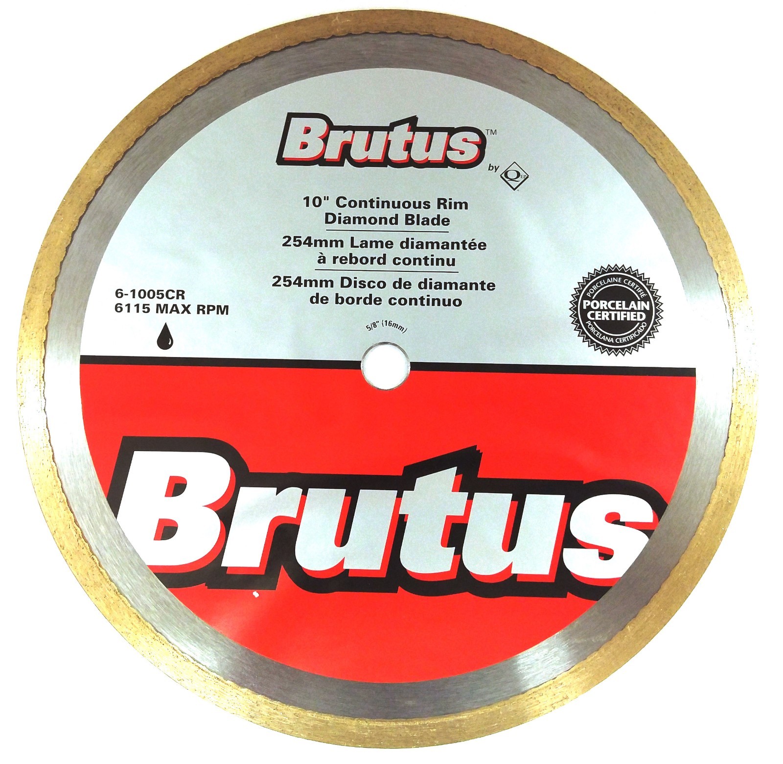 QEP Brutus 6-1005CR 10″ Continuous Rim Diamond Blade