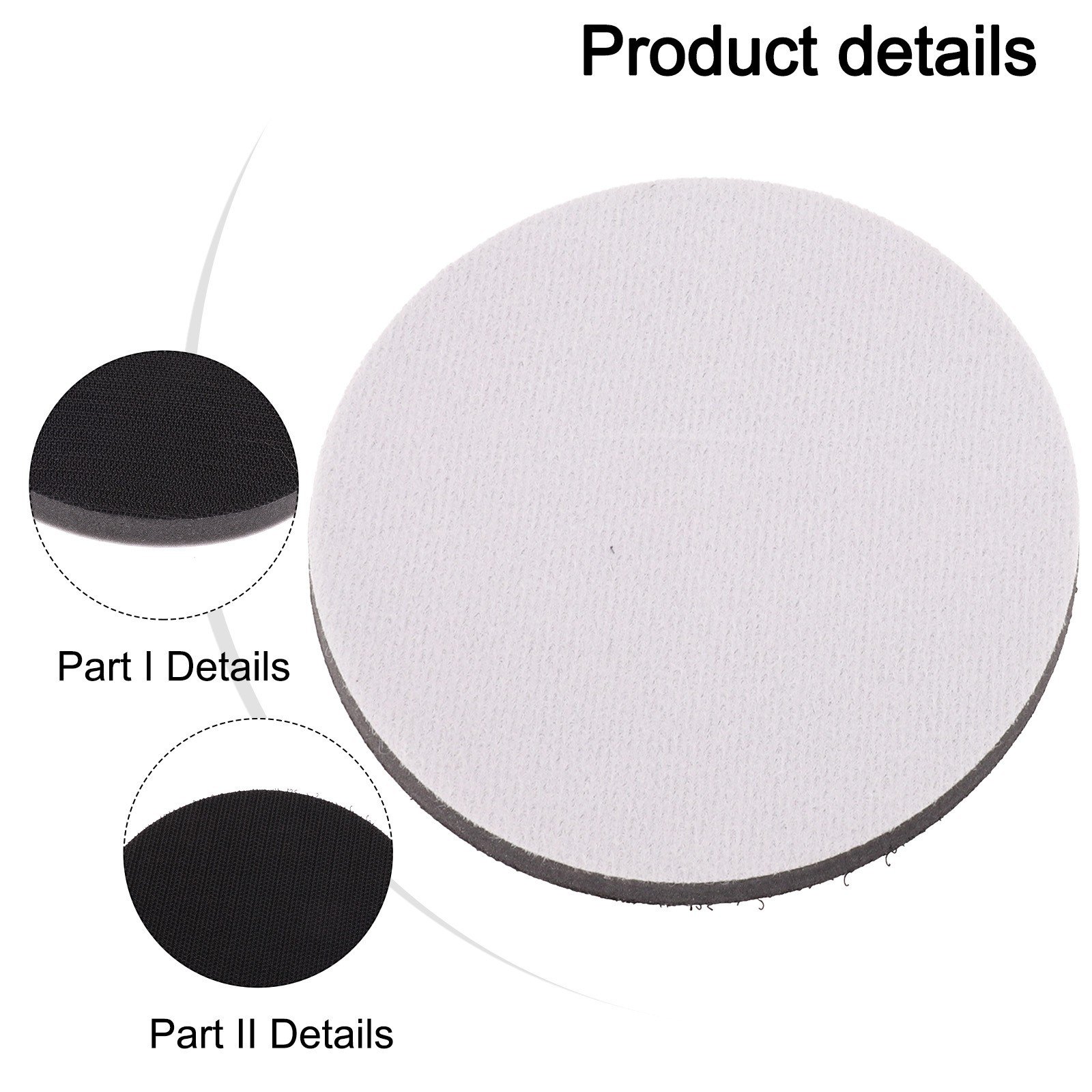 Soft Interface pads Sanding 2pcs 3 inch Discs Sponge Protection Backing